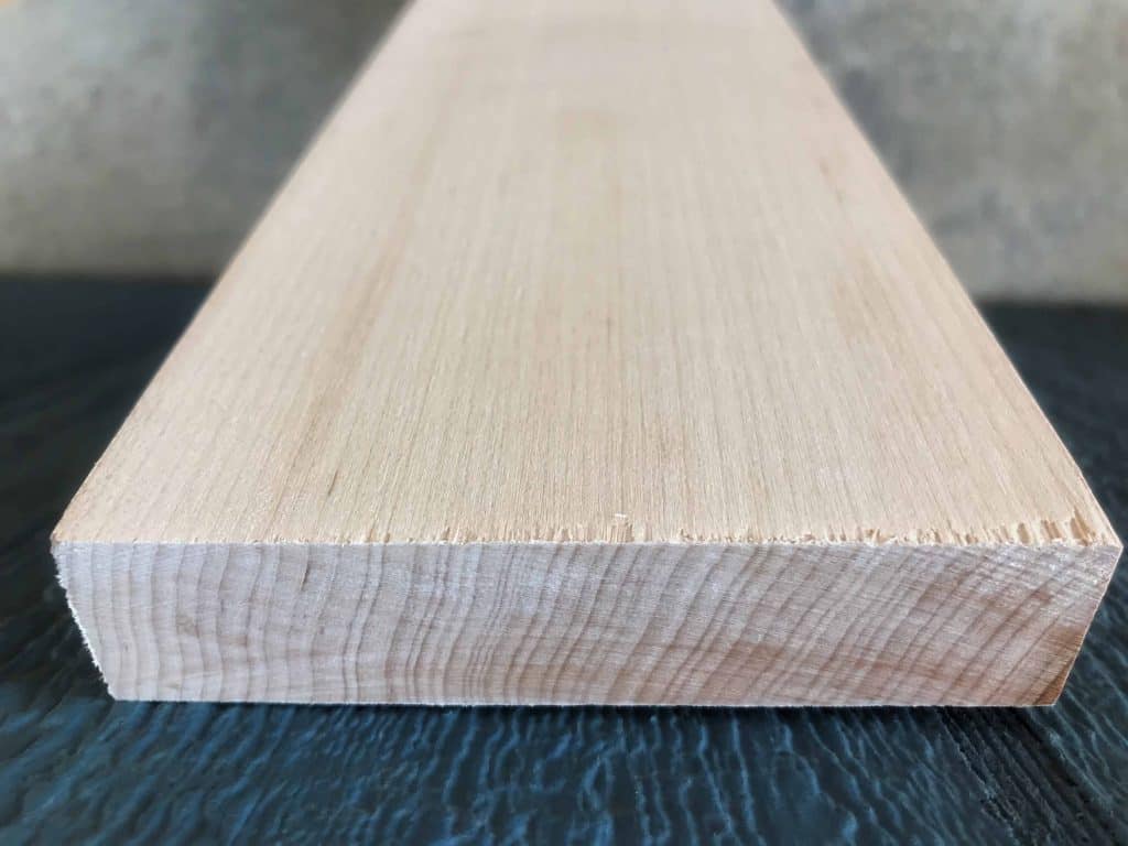 Quartered White Hard Maple craft board end cut