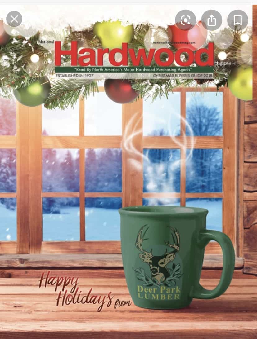 National Hardwood Magazine 2019 Christmas featuring Commercial Forest Products