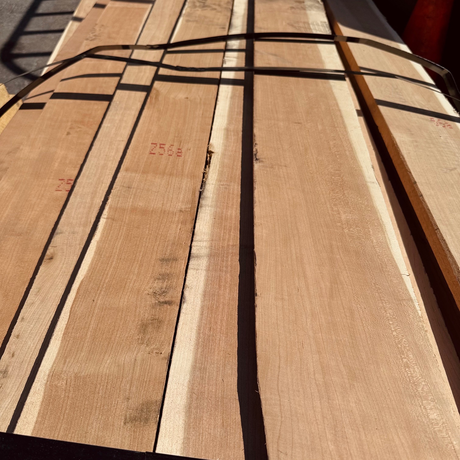 Quarter sawn cherry wood qs rift